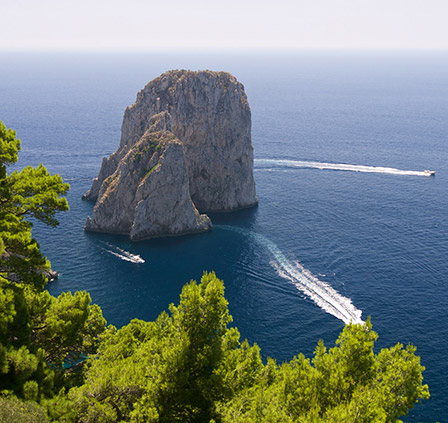 The Faraglioni sea stacks