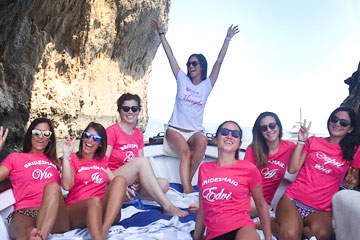 Clients of Gianni's Boat, Italy