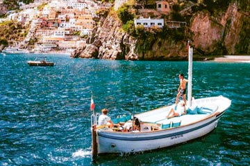 Clients of Gianni's Boat, Italy