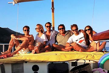 Clients of Gianni's Boat, Italy