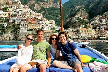 Clients of Gianni's Boat, Italy