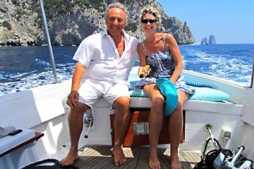 Clients of Gianni's Boat, Italy