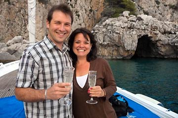 Clients of Gianni's Boat, Italy