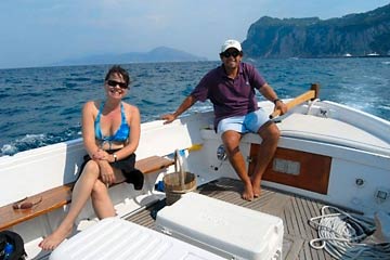 Clients of Gianni's Boat, Italy