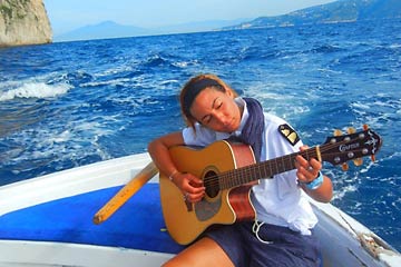 Clients of Gianni's Boat, Italy