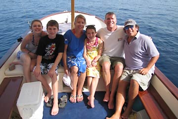 Clients of Gianni's Boat, Italy